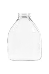 transparent glass bottle. on an empty background. PNG