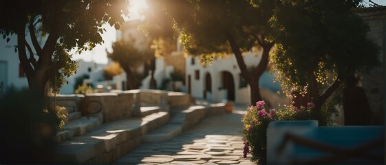 Greece, travel turism places, with old architecture, wide photo