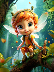 Obraz na płótnie Canvas Forest fairies fantastic version