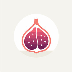 Fig in cartoon, doodle style. 2d vector illustration in logo, icon style. AI Generative