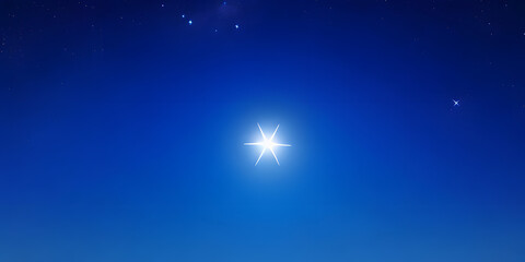 Night sky with stars and the sun. Vector illustration for your design