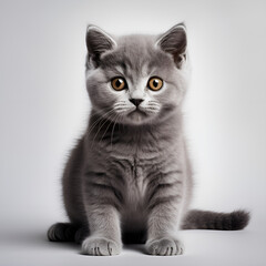 black and white cat cat, kitten, animal, pet, isolated, domestic, feline, fur, cute, white, kitty, tabby, pets, british, sitting, 