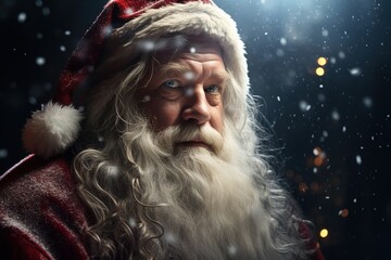 Portrait of Santa Claus.