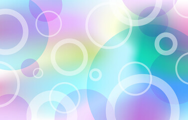 Shape of circles background, blue, turquoise, pink, purple, lilac color combination.