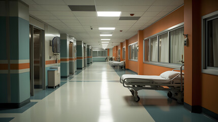 Empty hospital interior