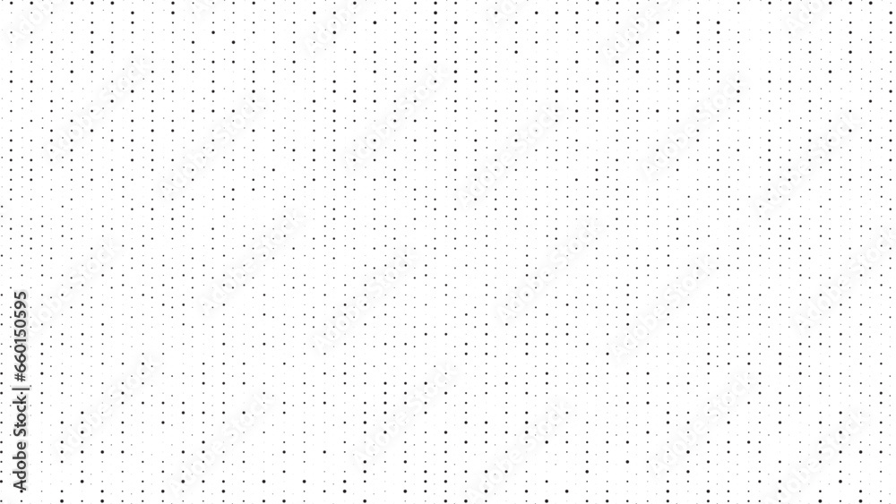 Poster black and white halftone dotted pattern.