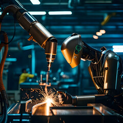 Robotic Welding Mastery: In the heart of a high-tech factory, robotic welders merge materials with a precision that borders on artistry, forming seamless joints with absolute accuracy.