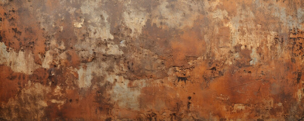Texture of weathered and eroded rusty iron, with a worn and uneven surface and a hint of metallic shine.