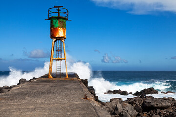 The lighthouse of Saint-Pierre de la Reunion