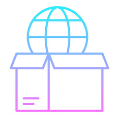 Global Delivery Gradient Icon