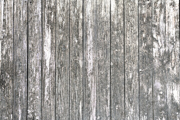 Fototapeta premium Old wood plank texture, gray background. Fragment of the sidewalk. Space for text.