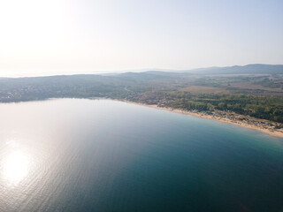 Fototapeta premium Aerial view of Gradina (Garden) Beach, Bulgaria