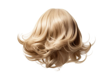 Natural Appeal in Wig Design on isolated background