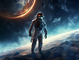 The image depicts a futuristic long-distance journey with conceptual elements and sleek design.