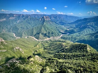 Panoramic Urique Canyon View, Sierra Tarahumara