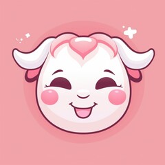 Obraz premium Kawaii Bull Illustration