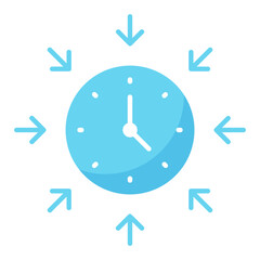 Use Of The Time Flat Icon