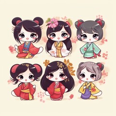 Kawaii Chinese Illustration