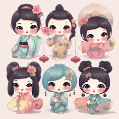 Kawaii Chinese Illustration