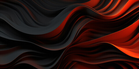 Fototapeta na wymiar Red and Black color flow wave trendy background. Background for presentation, Copy space, backdrop. Colorful texture. Ai generative