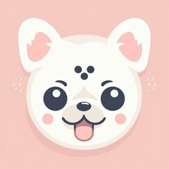Fototapeta premium Kawaii Dog Illustration