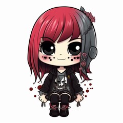 Kawaii Emo Illustration