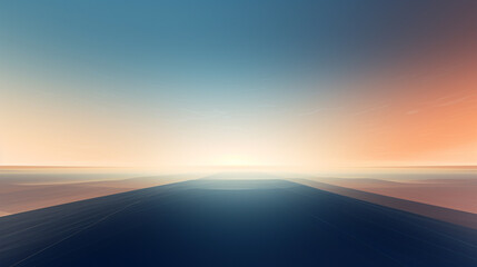 Fototapeta na wymiar abstract background, wallpaper, Seascape bright light on horizon line Generative AI