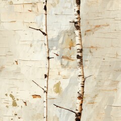 Seamless texture Light birch bark