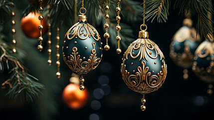 Christmas decorations, ornaments, accessories.
