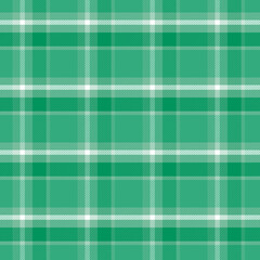 Seamless Repeat Green Plaid Pattern