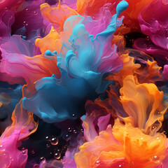 seamless abstract colorful background with bubbles