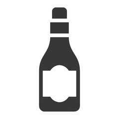 Bottle drink icon symbol vector image. Illustration of the drink water bottle glass design image