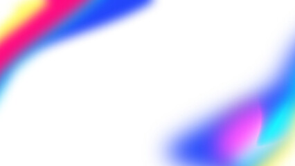 Abstract colorful flares with transparent background