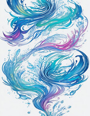 background with waves