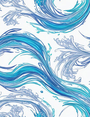 pattern with waves
