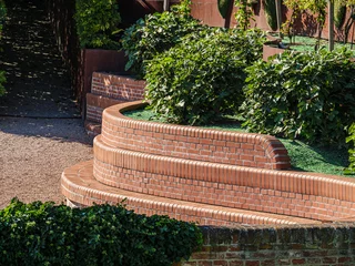 Foto op Plexiglas Melk Abbey Garden Brickwork © david hutchinson
