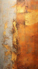 textura ferro  abstrato  em tons terrosos, cobre e dourado