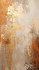 textura ferro  abstrato  em tons terrosos, cobre e dourado - obrazy, fototapety, plakaty