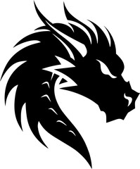 Dragon icon logo design illustration template