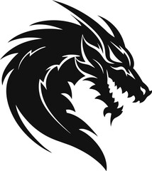 Dragon vector icon illustration design logo template