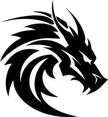 Fototapeta na wymiar Dragon vector icon illustration design logo template