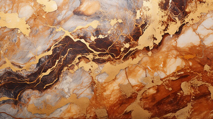marmore textura  abstrato em  Tons terrosos, cobre e dourado