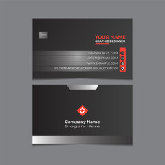clean modern business card design template