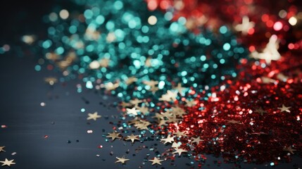 Christmas glitter background with large copyspace - stock photo