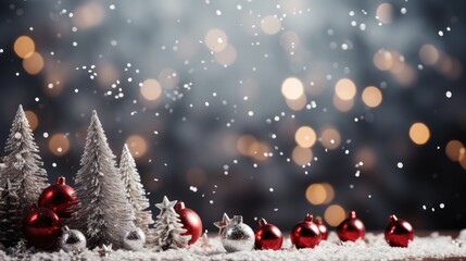 Fototapeta na wymiar Christmas tree background with large copyspace - stock photo