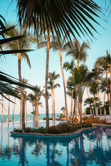 tropical resort paradise in Los Cabos, Mexico - obrazy, fototapety, plakaty