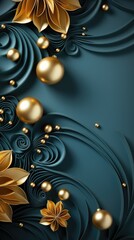 Happy New Year design with large copyspace - stock photo