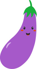 purple eggplant character