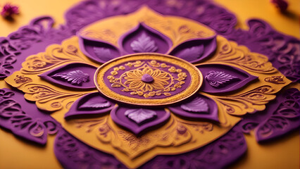 Fototapeta na wymiar Thai style pattern on paper.Thai handicrafts.