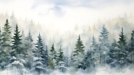 Obraz premium forest in winter